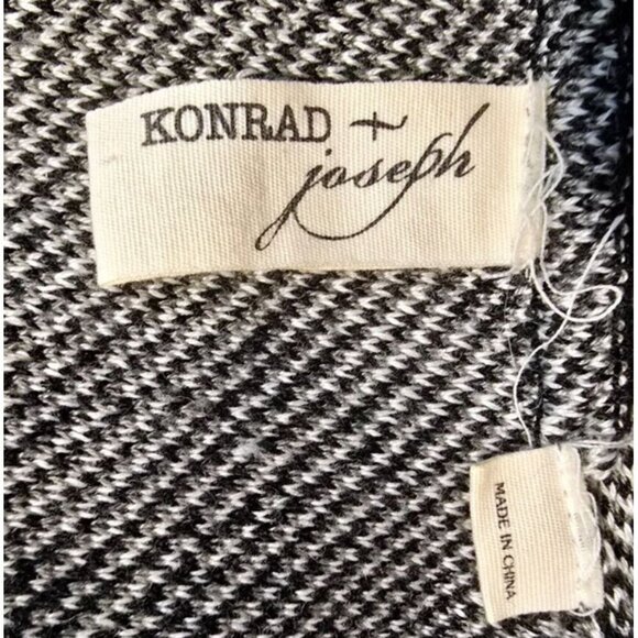 Konrad & Joseph Open Cardigan S Tie Waist Aztec Southwestern Gray Orange Casual - Picture 3 of 12